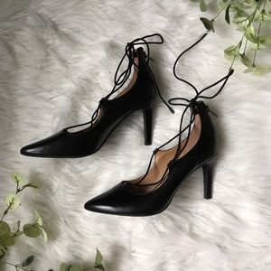 ✨Franco Sarto heels with strappy lace-up detail✨
